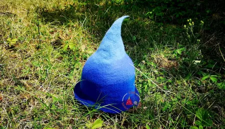 Négy-kék nemez szaunasapka_eredmény